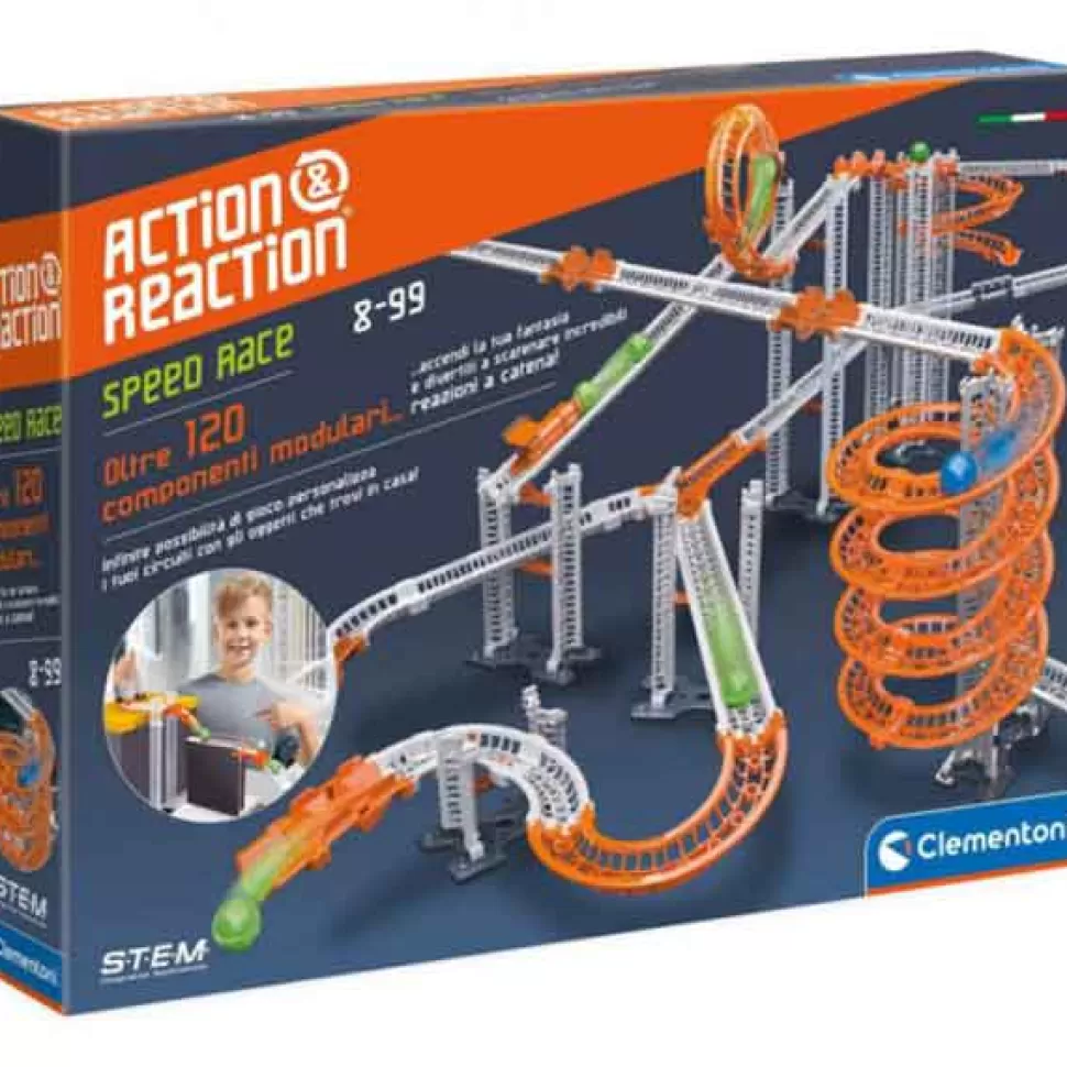Brinquedos Clementoni Action And Reaction Speed Race< Brinquedos Científicos
