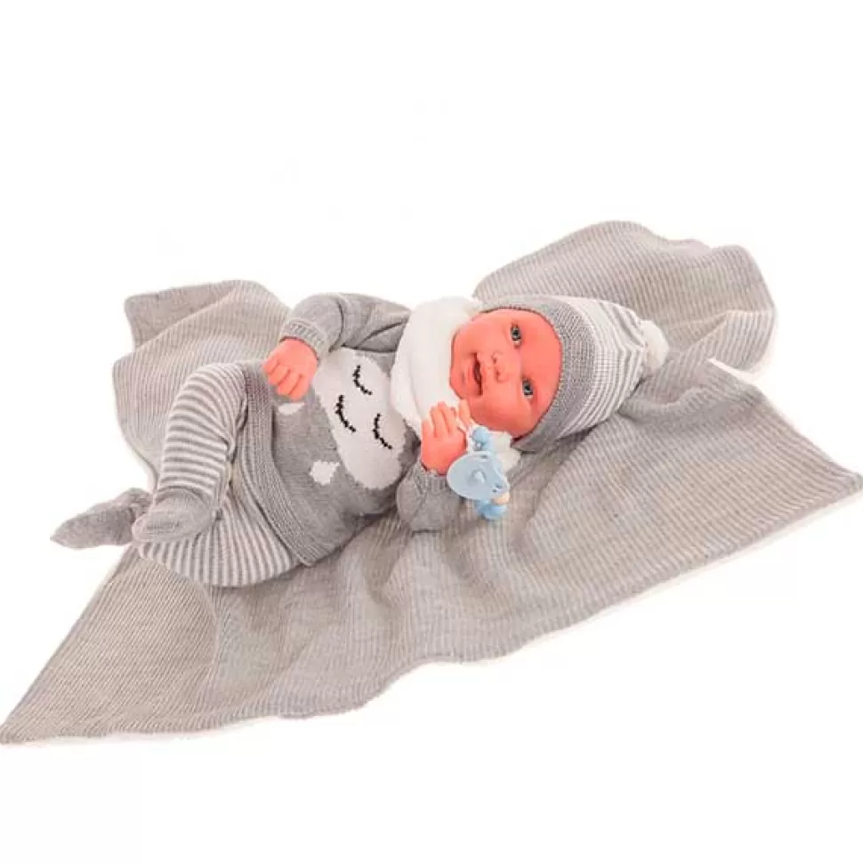 Brinquedos Antonio Juan Antonio Juan Sweet Reborn Pipo Grey Toquilla 40Cm< Bonecas Reborn
