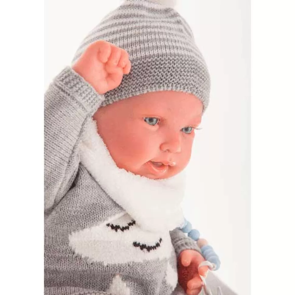 Brinquedos Antonio Juan Antonio Juan Sweet Reborn Pipo Grey Toquilla 40Cm< Bonecas Reborn