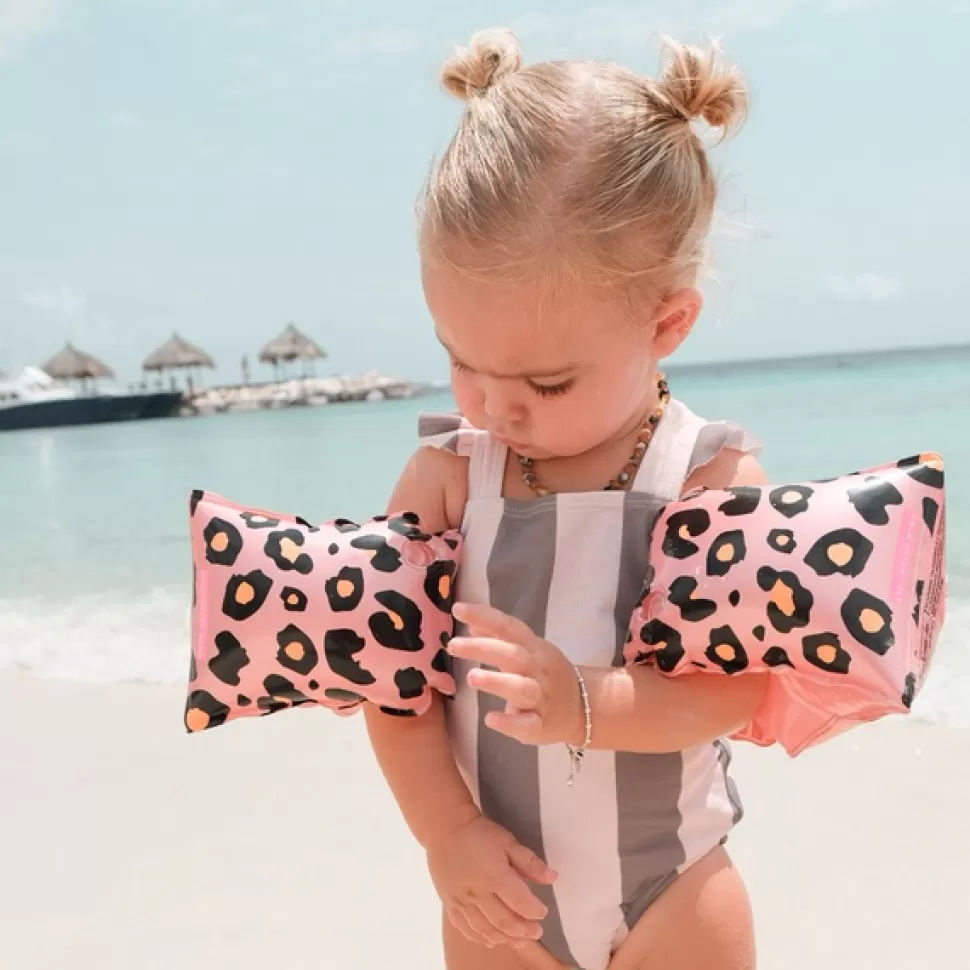 Brinquedos Swim Essentials Aquecedores De Braco Leopard Rose Gold 0-2 Anos< Brinquedos Piscina