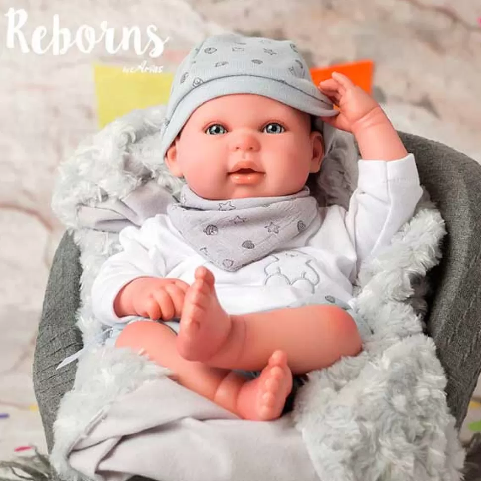 Brinquedos Arias Arias Boneco Reborn Alejandro Com Manta 45Cm< Bonecas Reborn