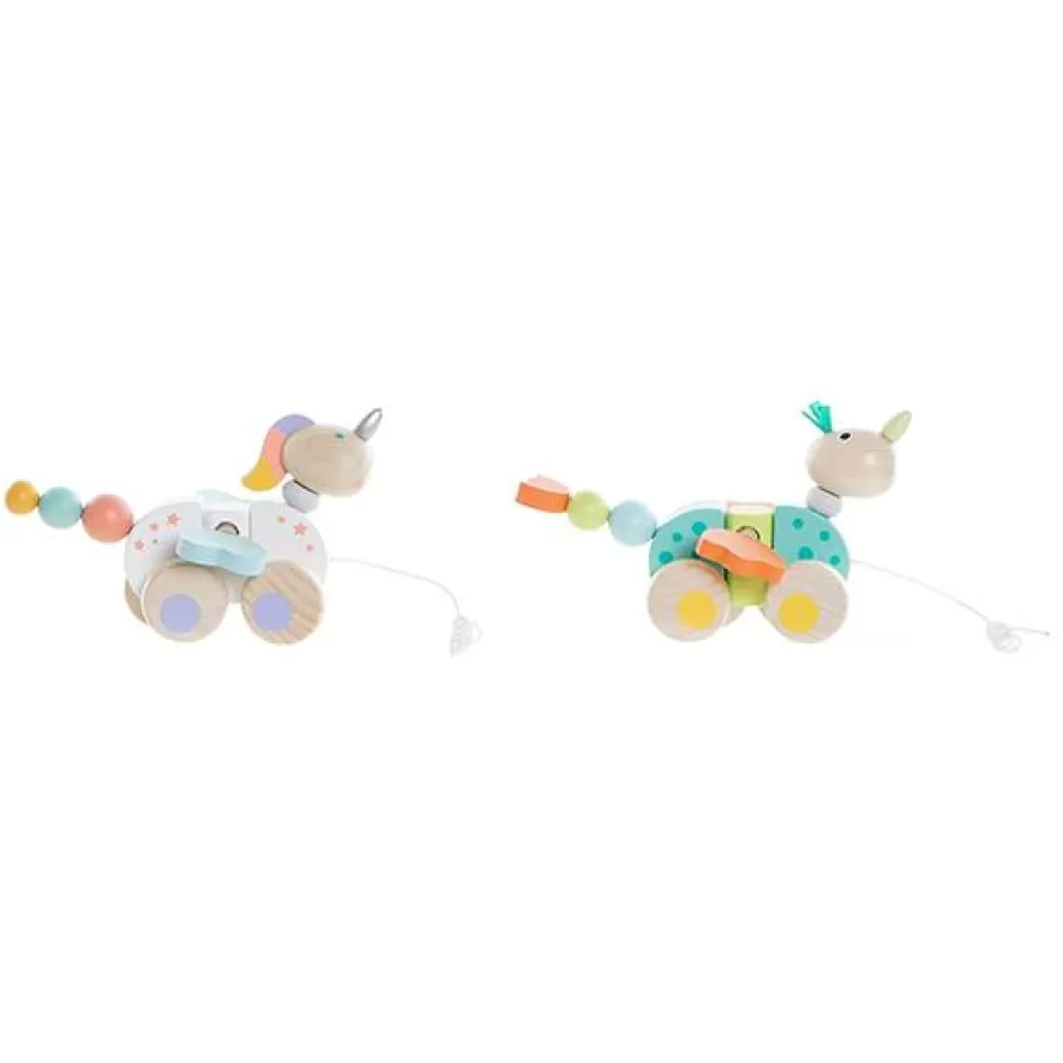 Brinquedos Item Arrastar Animais Madeira< Brinquedos De Madeira