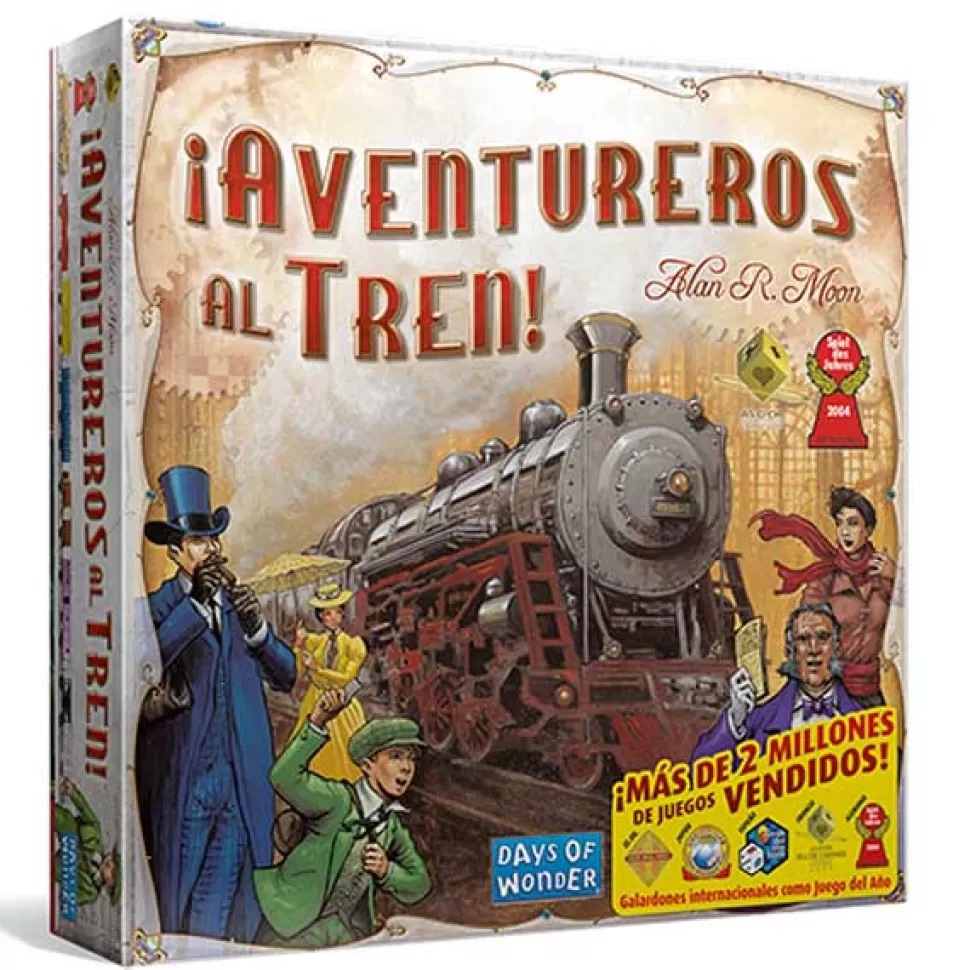 Clearance Brinquedos Asmodee Asmodee Jogo De Tabuleiro Aventureros Al Tren