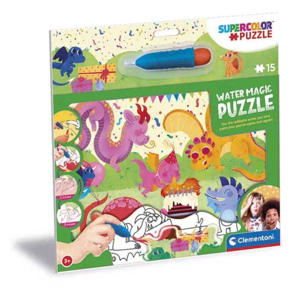 Best Sale Brinquedos Clementoni Baby Dragões Water Magic Puzzle 15P