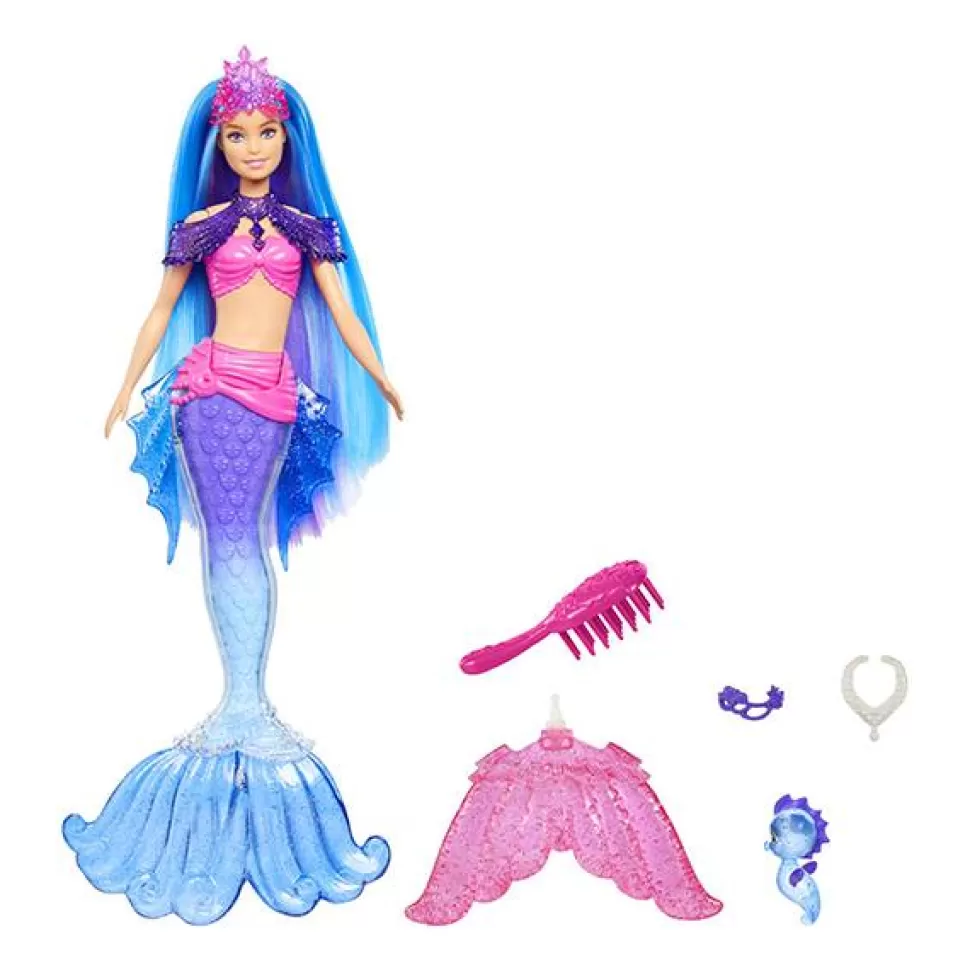 Brinquedos Barbie Barbie Boneca Sereia Power Malibu< Bonecas Para Pentear