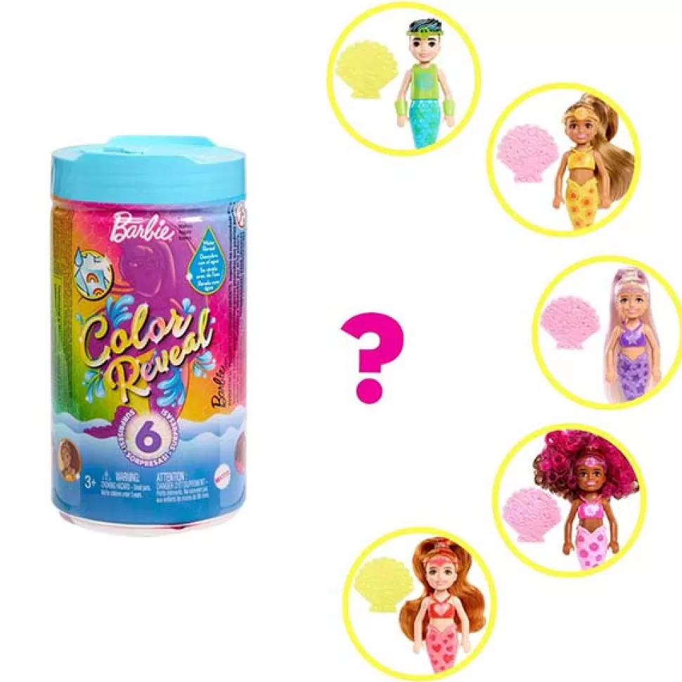 Best Brinquedos Barbie Barbie Chelsea Color Reveal Sereia Arco-Iris
