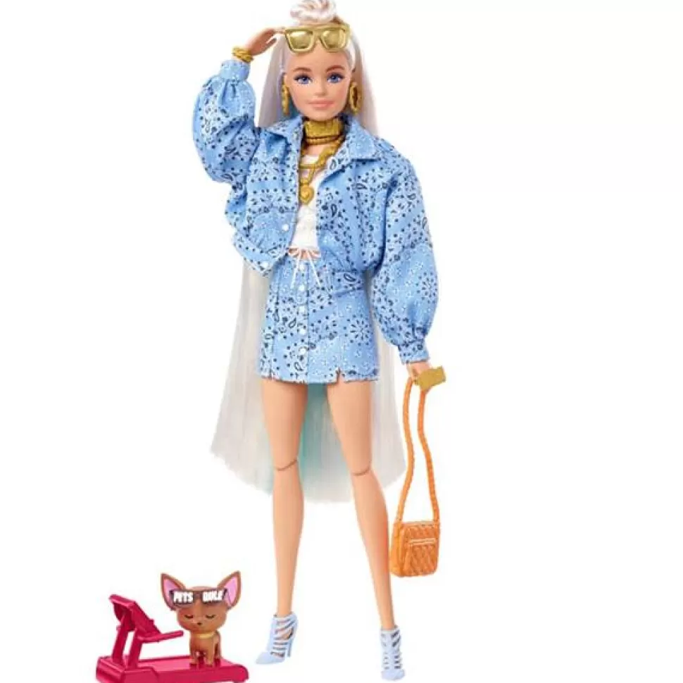 Fashion Brinquedos Barbie Barbie Extra Boneca Conjunto De Estampas De Bandanas