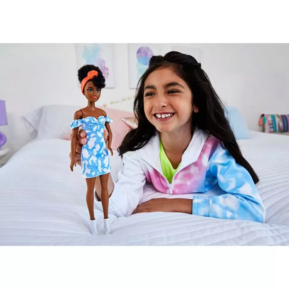 Hot Brinquedos Barbie Barbie Fashionista Boneca Vestido Jeans Branqueado