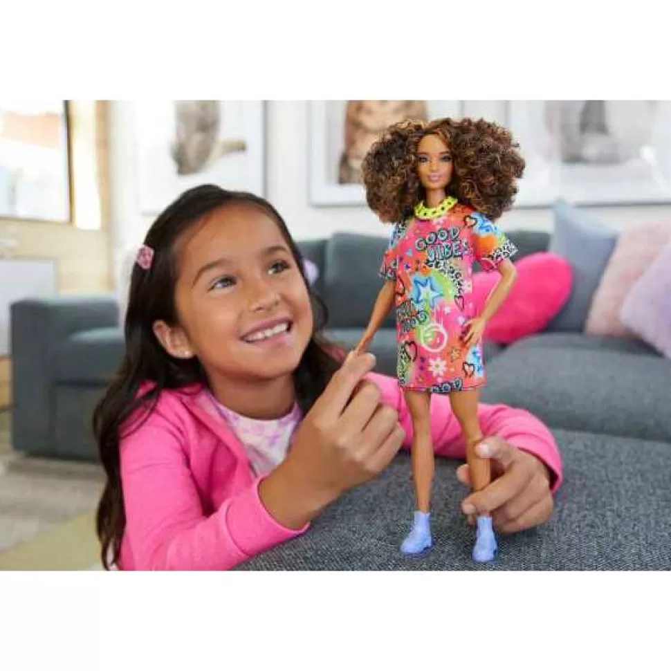 Hot Brinquedos Barbie Barbie Fashionista Com Cabelo Cacheado
