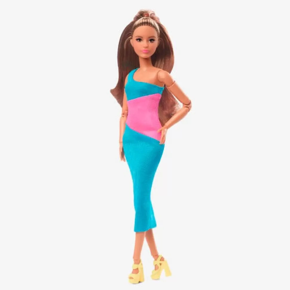 New Brinquedos Barbie Barbie Signature Looks Vestido Largo