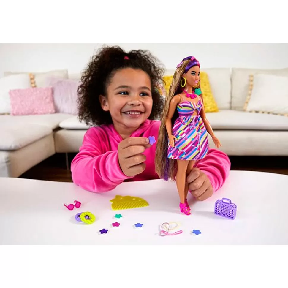 Cheap Brinquedos Barbie Barbie Totally Hair Cabelo Extra Longo Flor