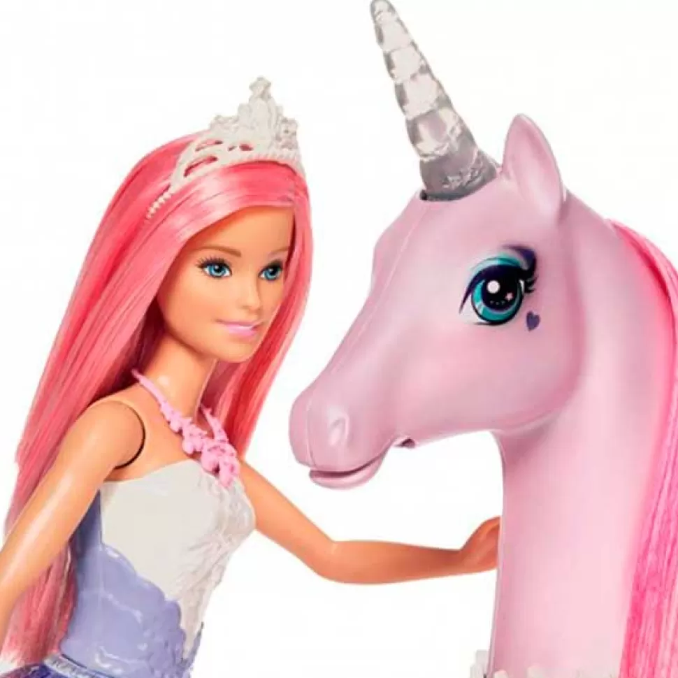 Brinquedos Barbie Barbie Unicórnio Luces Magicas E Boneca Barbie Dreamtopia< Brinquedos De Cavalos