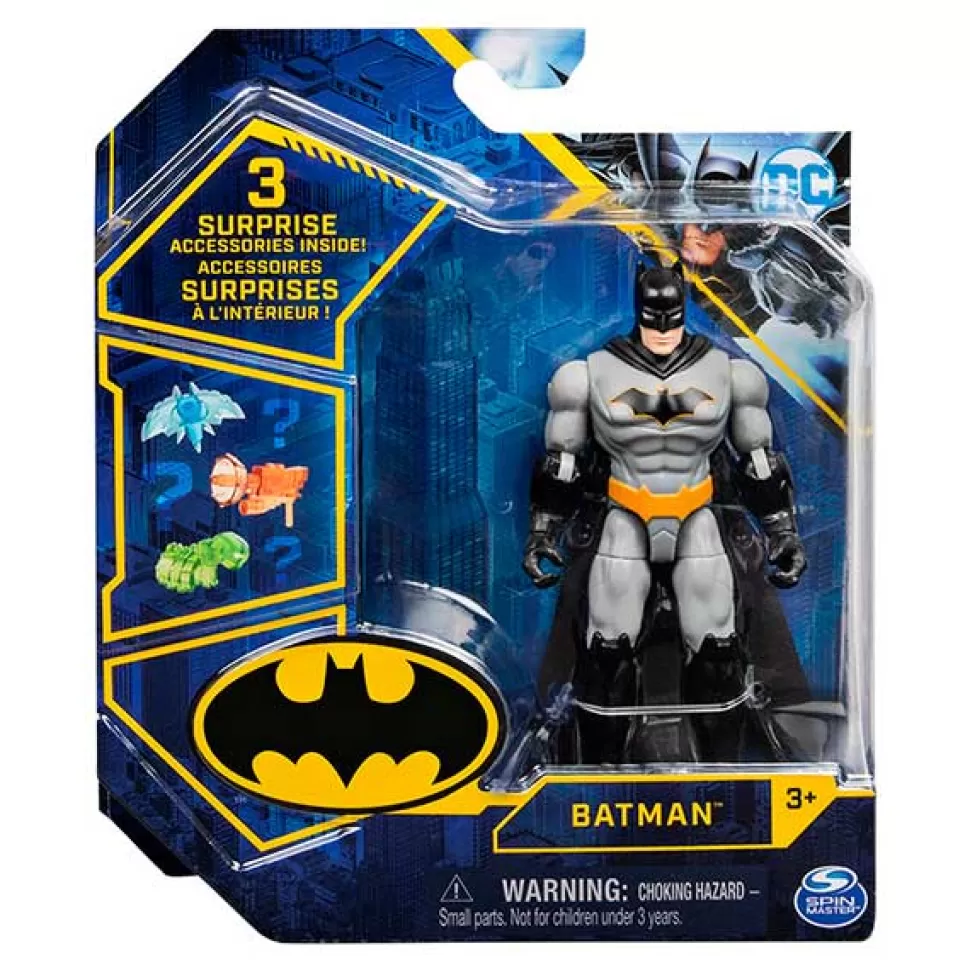 Brinquedos Batman Batman Figura Bat-Tech Preto 10Cm< Brinquedos Super-Heróis