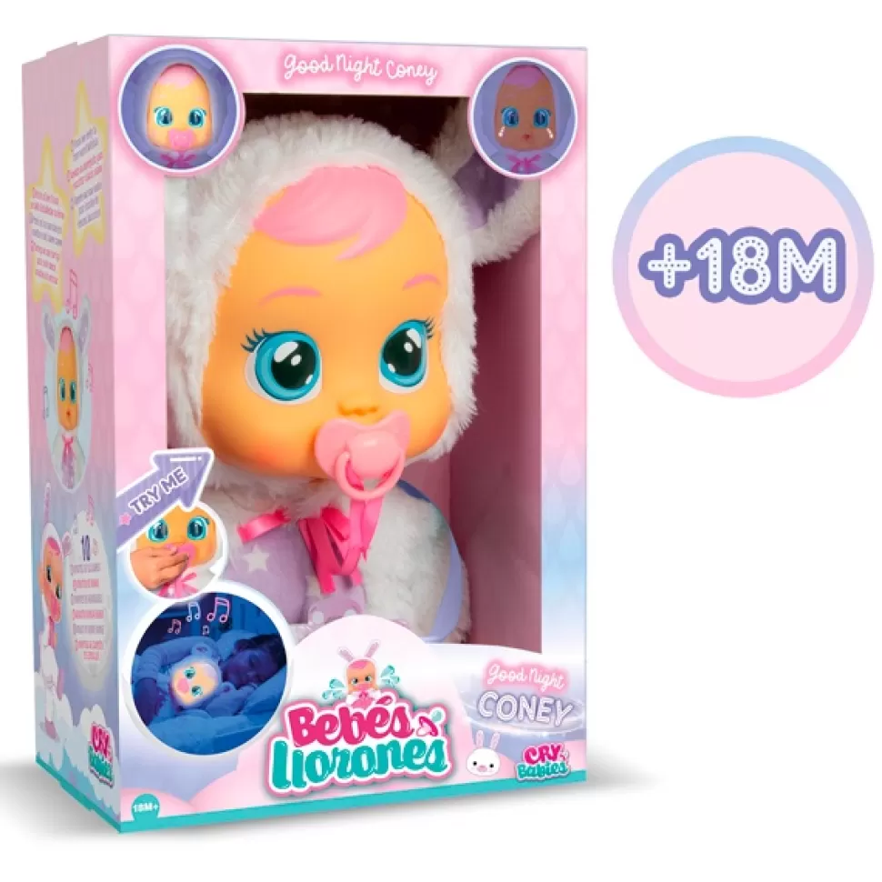 Brinquedos Bebés Chorões Bebés Choroes Boneca Boa Noite Coney< Bonecas Com Sons