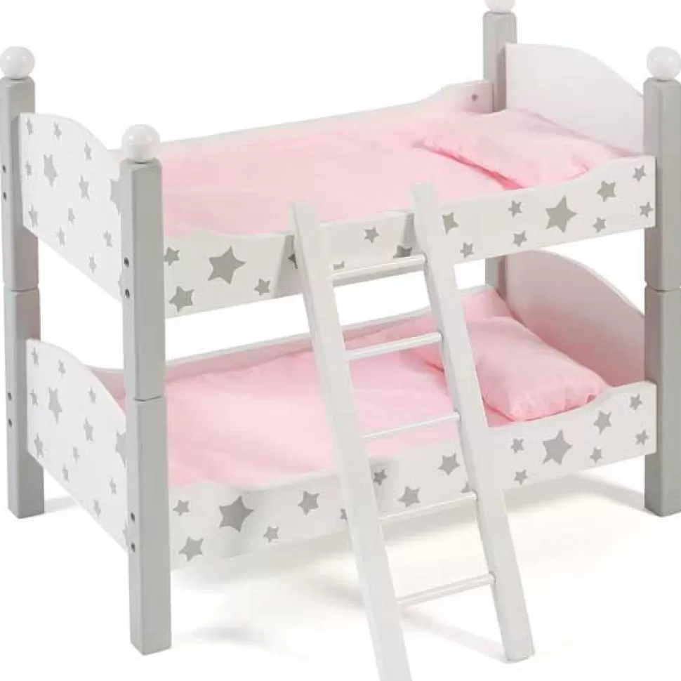 Brinquedos Chic Bayer Beliche Madeira Para Bonecas Branca Com Estrelas< Brinquedos De Madeira