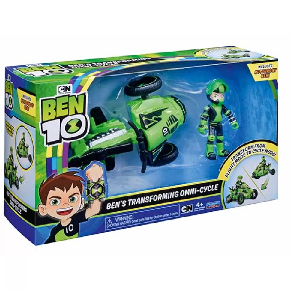 Brinquedos Ben 10 Ben 10 Veiculo Omnitrix E Figura Exclusiva< Brinquedos Super-Heróis