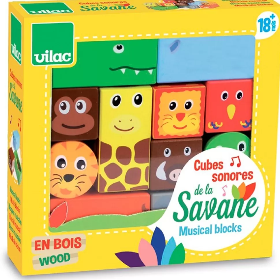 Sale Brinquedos Vilac Blocos Musicais De Madeira De Savana