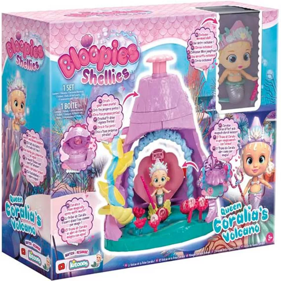 New Brinquedos Bloopies Bloopies Shellies Vulcao Da Rainha Coralia