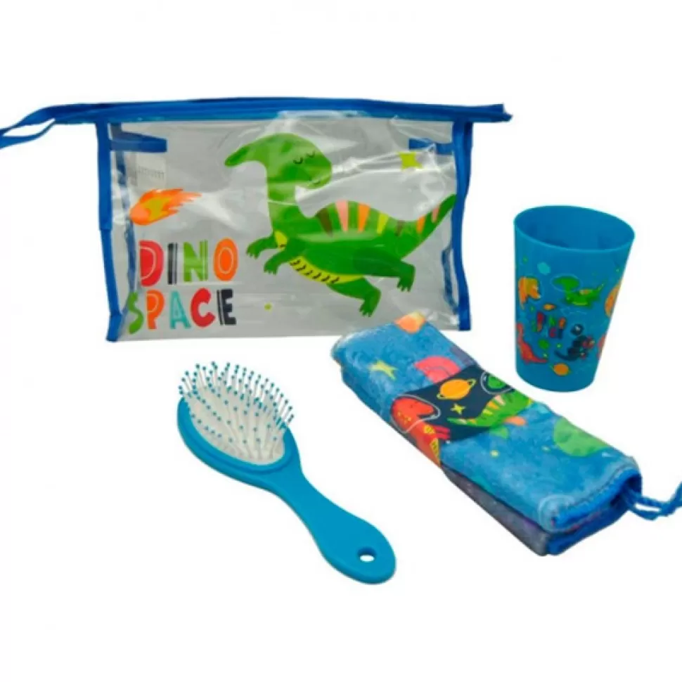 Brinquedos Kids Euroswan Bolsa De Higiene Para Viagem Espacial Dino< Brinquedos De Dinossauros