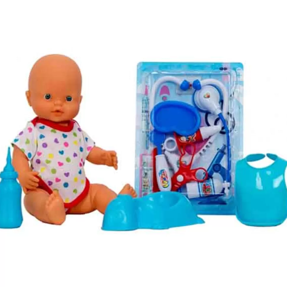 Brinquedos Vicam Boneca Baby Bebé Xixi Doctor Com Acessorios< Brinquedos De Médicos