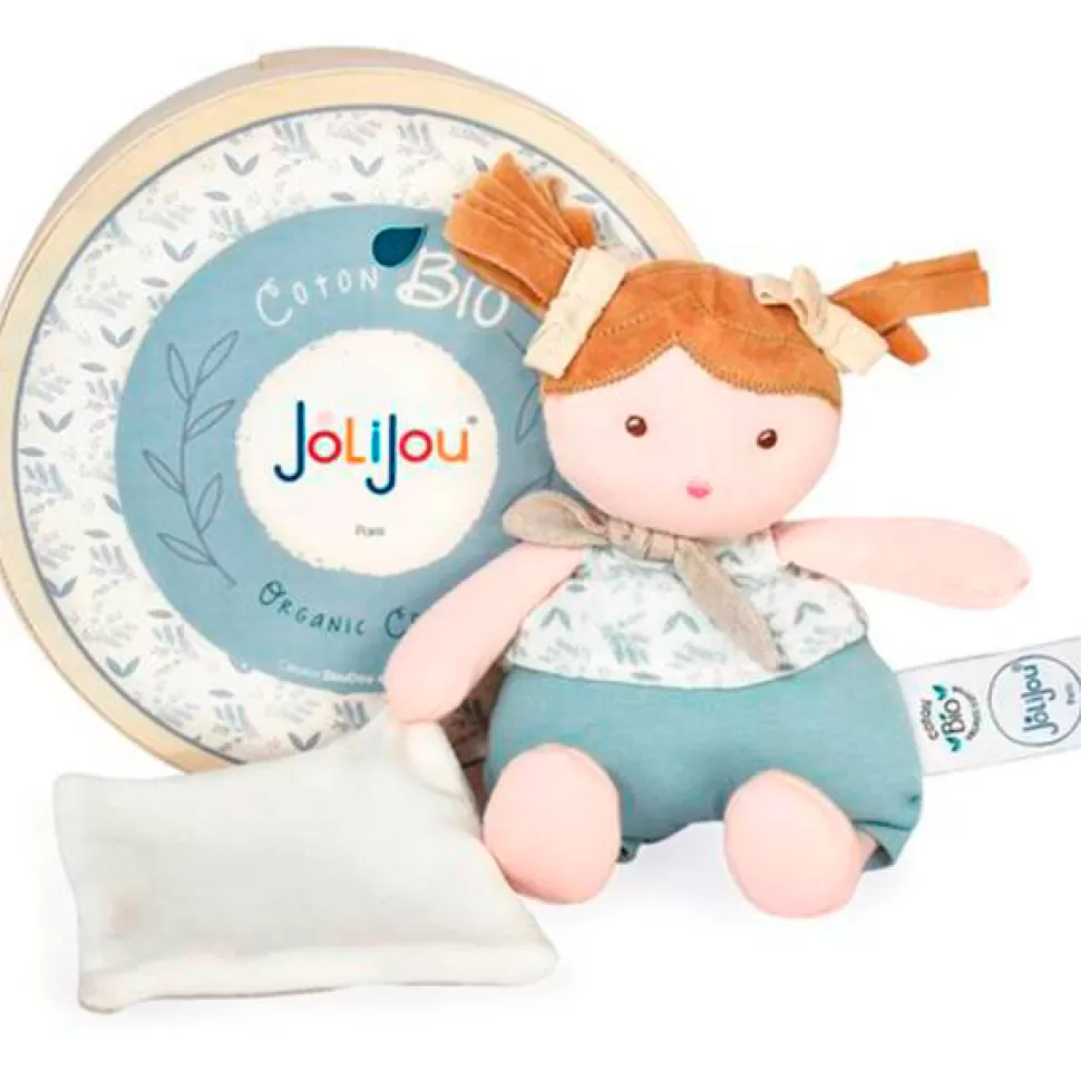 Brinquedos Doudou Et Compagnie Boneca Camisa Jolijou Flores Em Caixa Redonda 22Cm< Bonecas De Pano