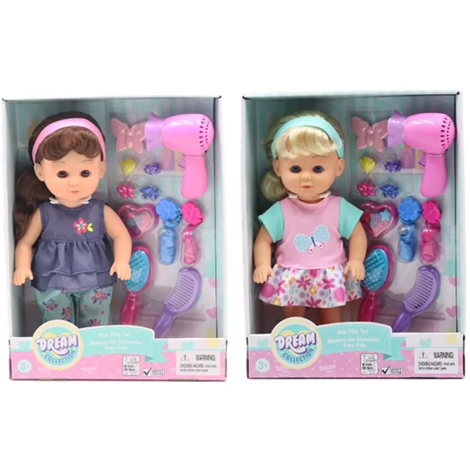 * Boneca Com Acessorios De Cabeleireiro 30Cm< Bonecas Para Pentear