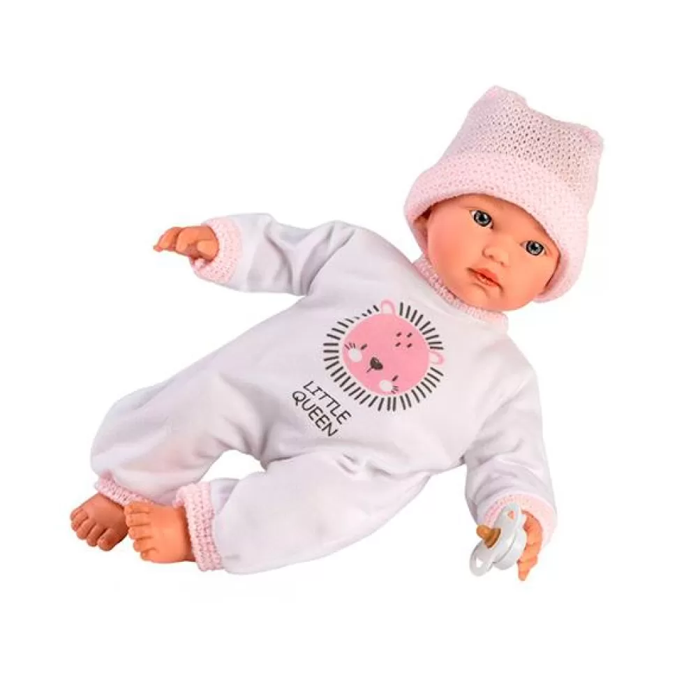 Brinquedos Llorens Boneca Cuquita Bone Rosa Choro Saco 30Cm< Bonecas Bebé