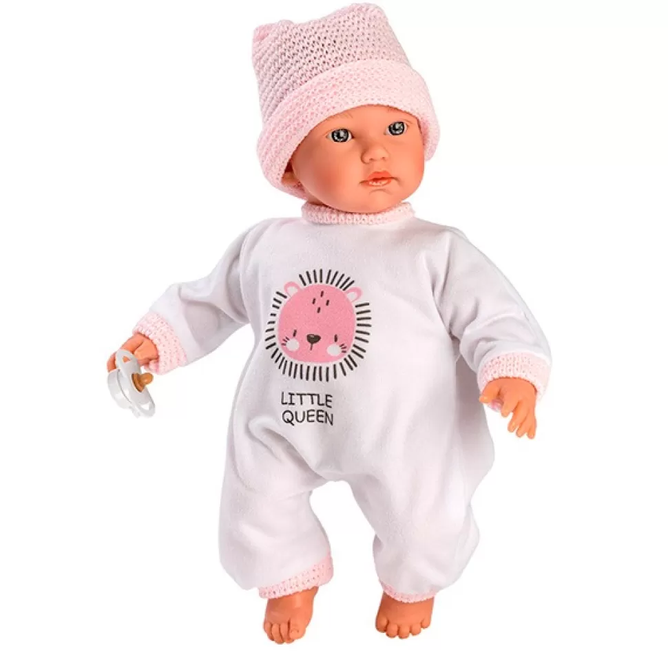 Brinquedos Llorens Boneca Cuquita Bone Rosa Choro Saco 30Cm< Bonecas Bebé