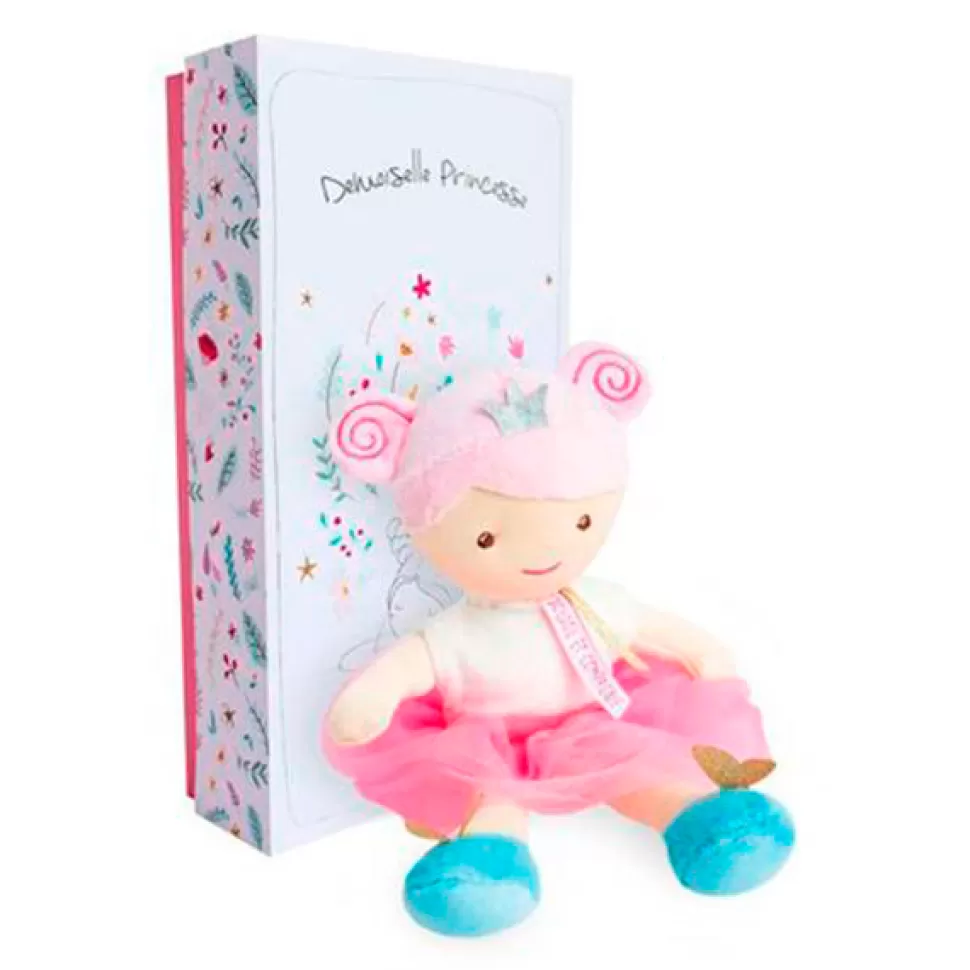 Brinquedos Doudou Et Compagnie Boneca Demoiselle De Cabelo Rosa Emma 30Cm< Bonecas De Pano