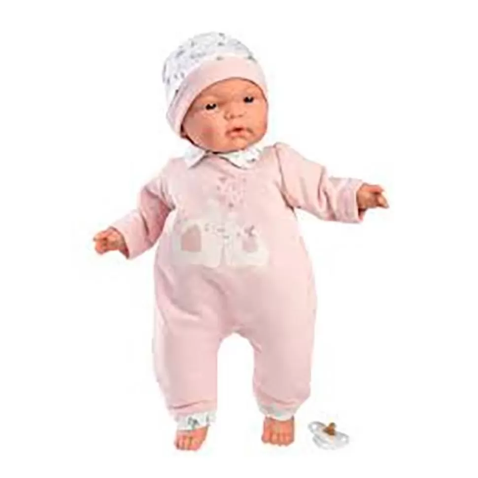 Brinquedos Llorens Boneca Joelle Chorando Elefante Rosa Na Bolsa 38Cm< Bonecas Bebé
