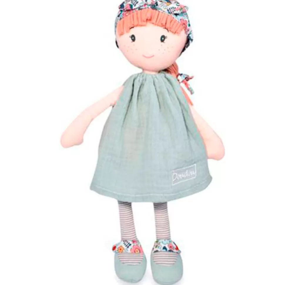 Brinquedos Doudou Et Compagnie Boneca Jolijou Emie Vestido Verde Agua 36 Cm< Bonecas De Pano