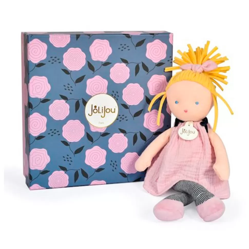 Brinquedos Doudou Et Compagnie Boneca Jolijou Ines Vestido Rosa 30Cm< Bonecas De Pano