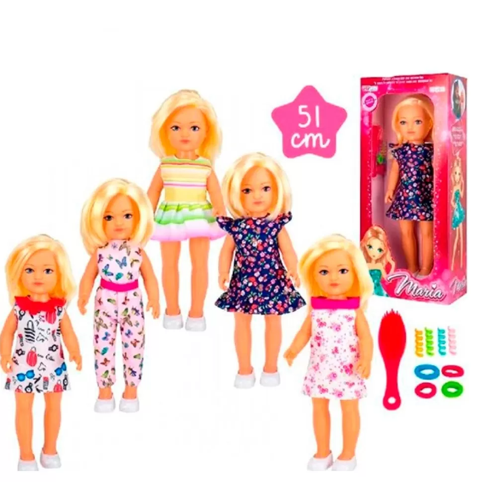 Brinquedos Vicam Boneca Maria 51Cm< Bonecas Para Pentear