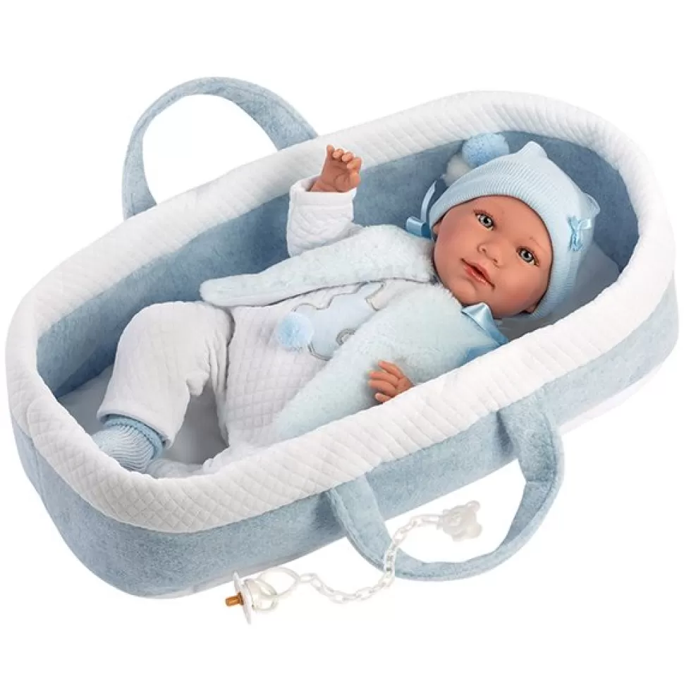 Brinquedos Llorens Boneca Mimo Chorando Alcofa Azul< Bonecas Choronas