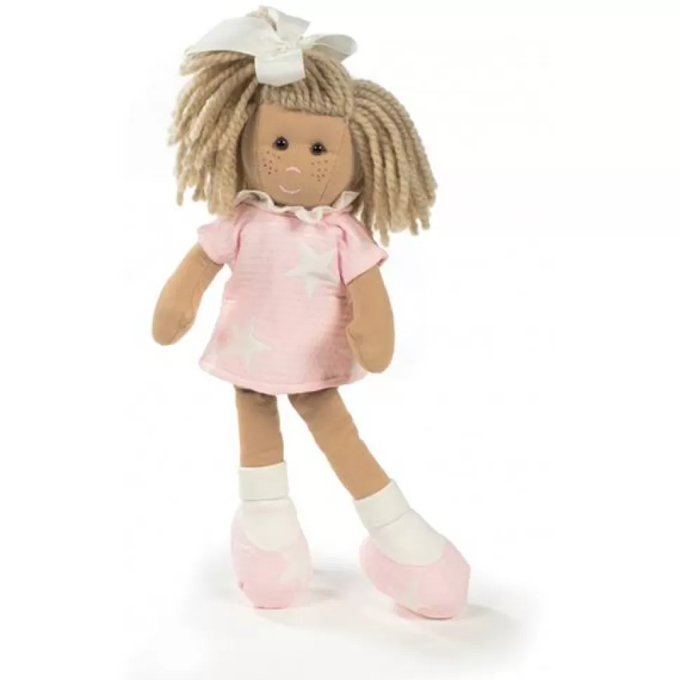 Brinquedos La Nina Boneca Pano Marta Vestido Estrela La Nina 38Cm< Bonecas Classicas