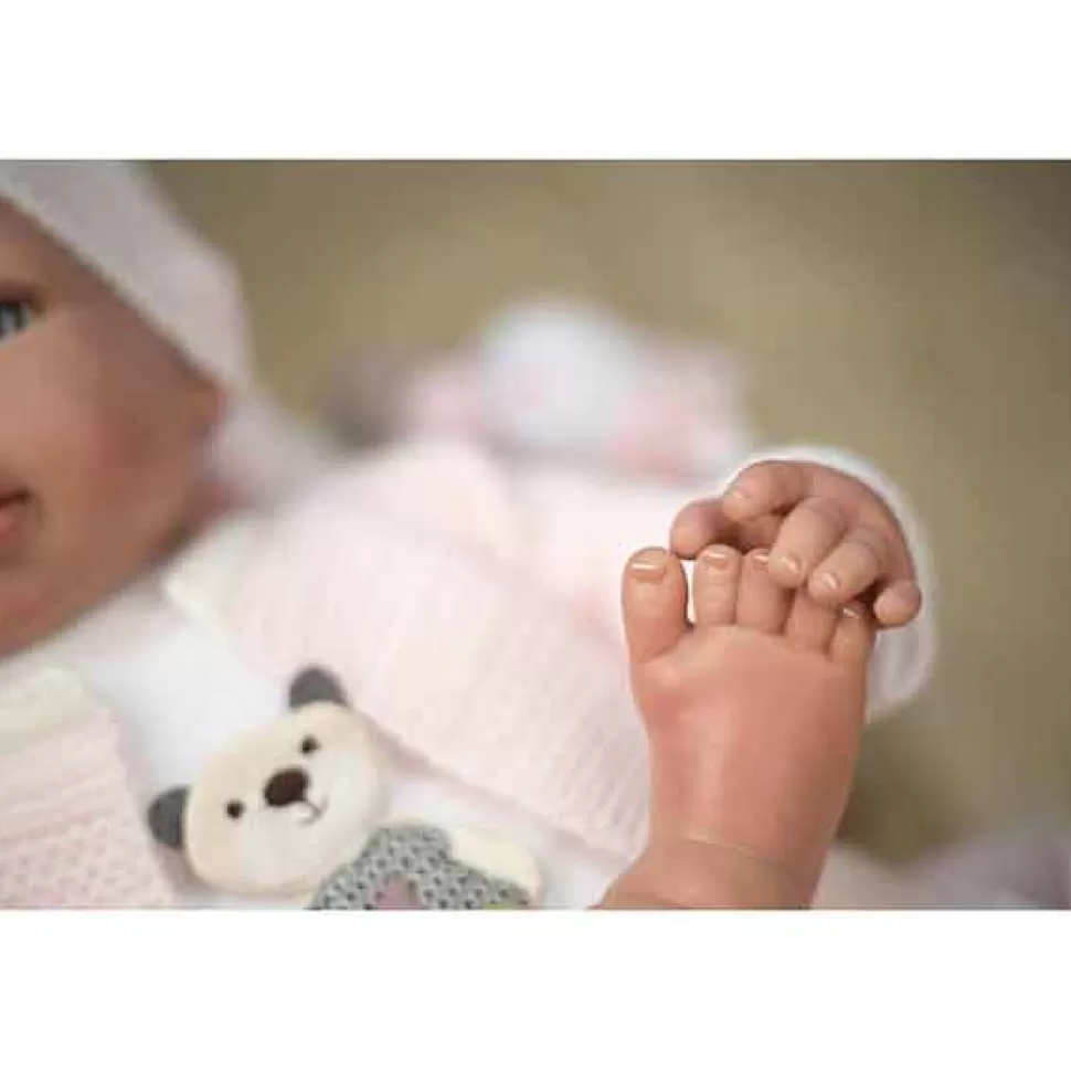 Brinquedos Arias Boneca Reborn Lera Com Manta 45Cm< Bonecas Bebé