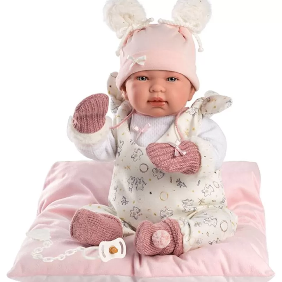 Brinquedos Llorens Boneca Recem-Nascida Tina Almofada Rosa< Bonecas Bebé
