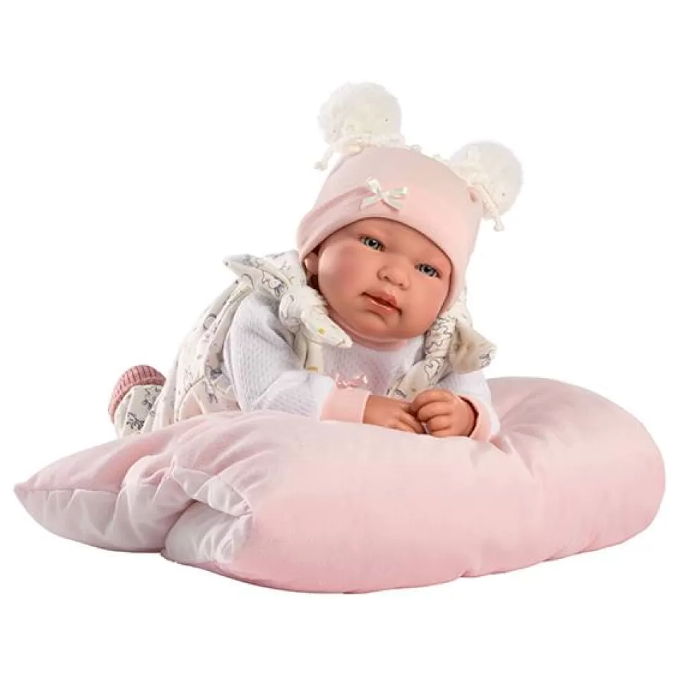 Brinquedos Llorens Boneca Recem-Nascida Tina Almofada Rosa< Bonecas Bebé