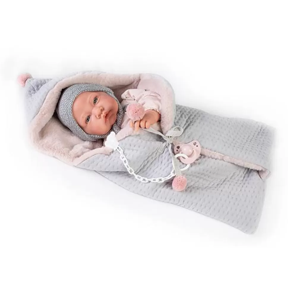 Brinquedos Antonio Juan Boneca Recem-Nascido Com Sache E Pompons 42Cm< Bonecas Bebé