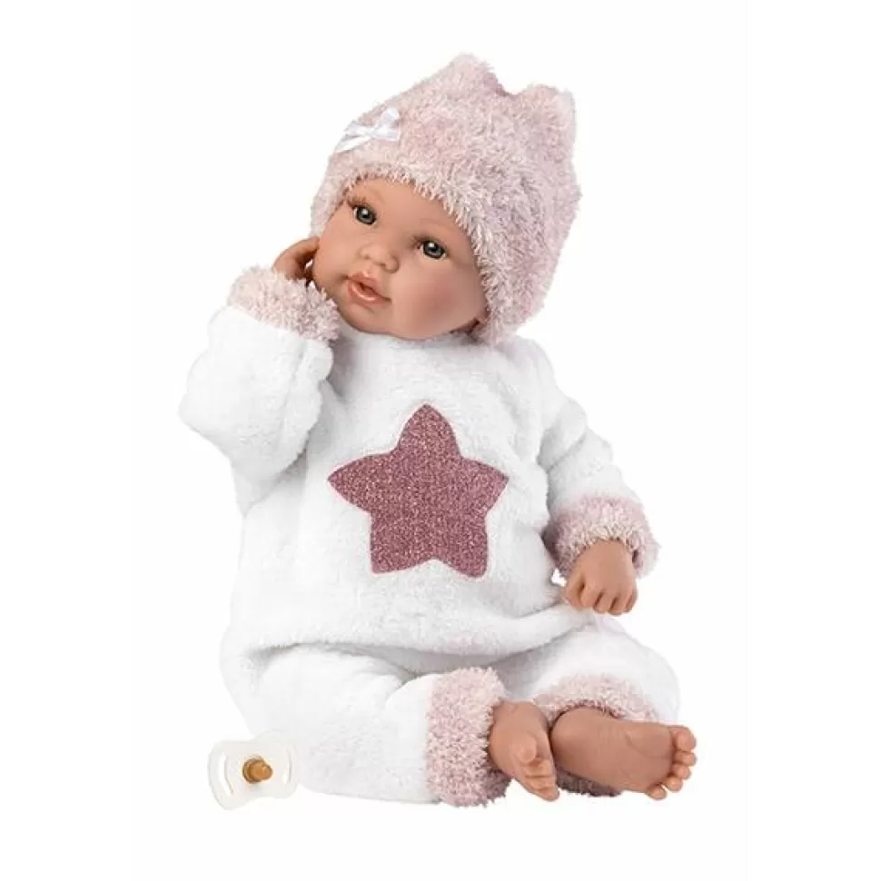 Brinquedos Llorens Boneca Recem-Nascido Llorona Estrela Rosa 36Cm< Bonecas Bebé