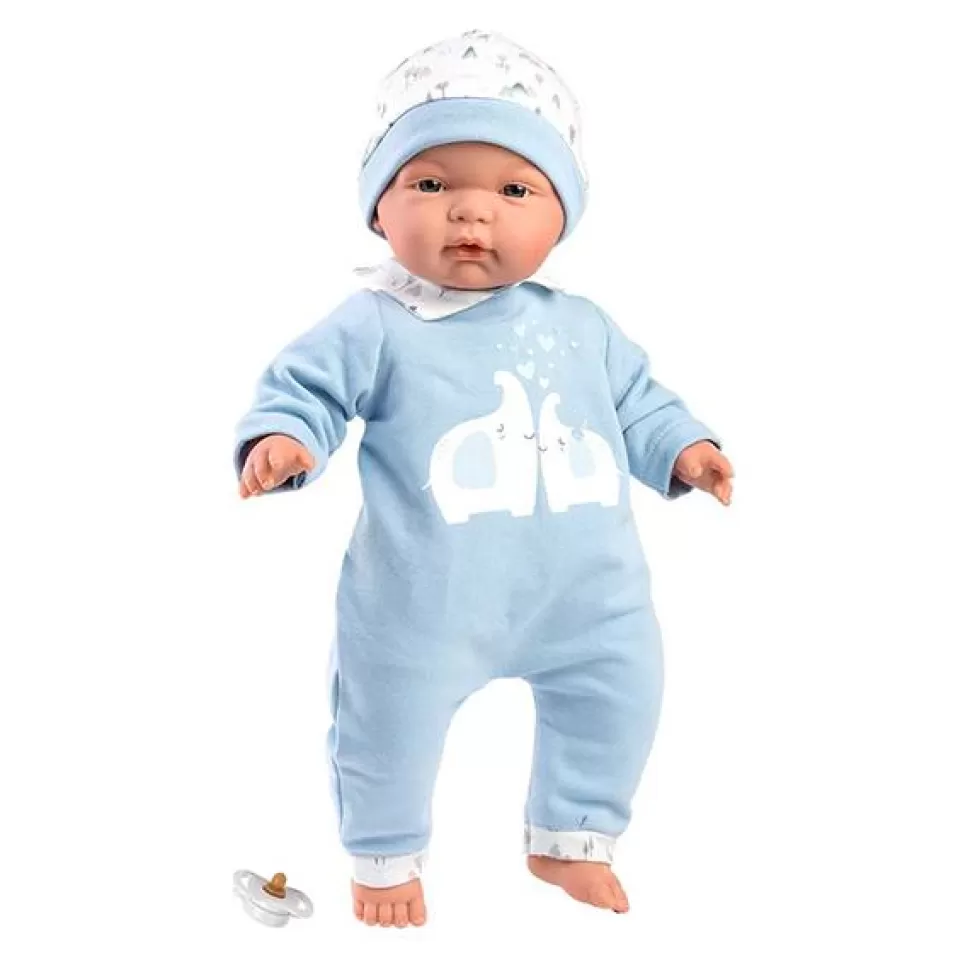 Brinquedos Llorens Boneco Joel Chorando Elefante Azul Na Bolsa 38Cm< Bonecas Choronas
