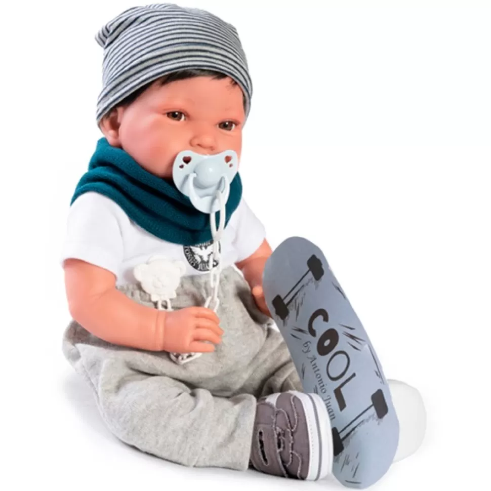 Brinquedos Antonio Juan Boneco Skatista Pipo Recem-Nascido 42Cm< Bonecas Bebé
