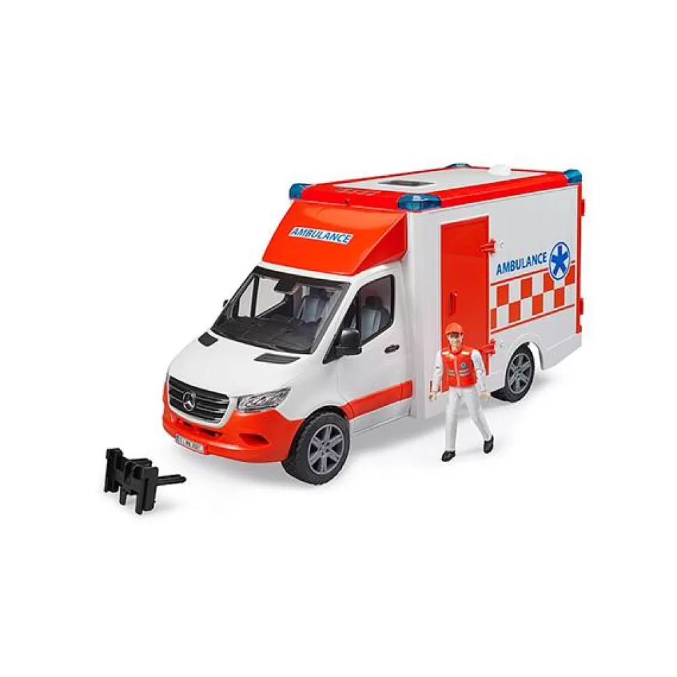 Brinquedos Bruder Bruder 2676 Ambulancia Sprinter Mb Com Driver< Brinquedos De Médicos
