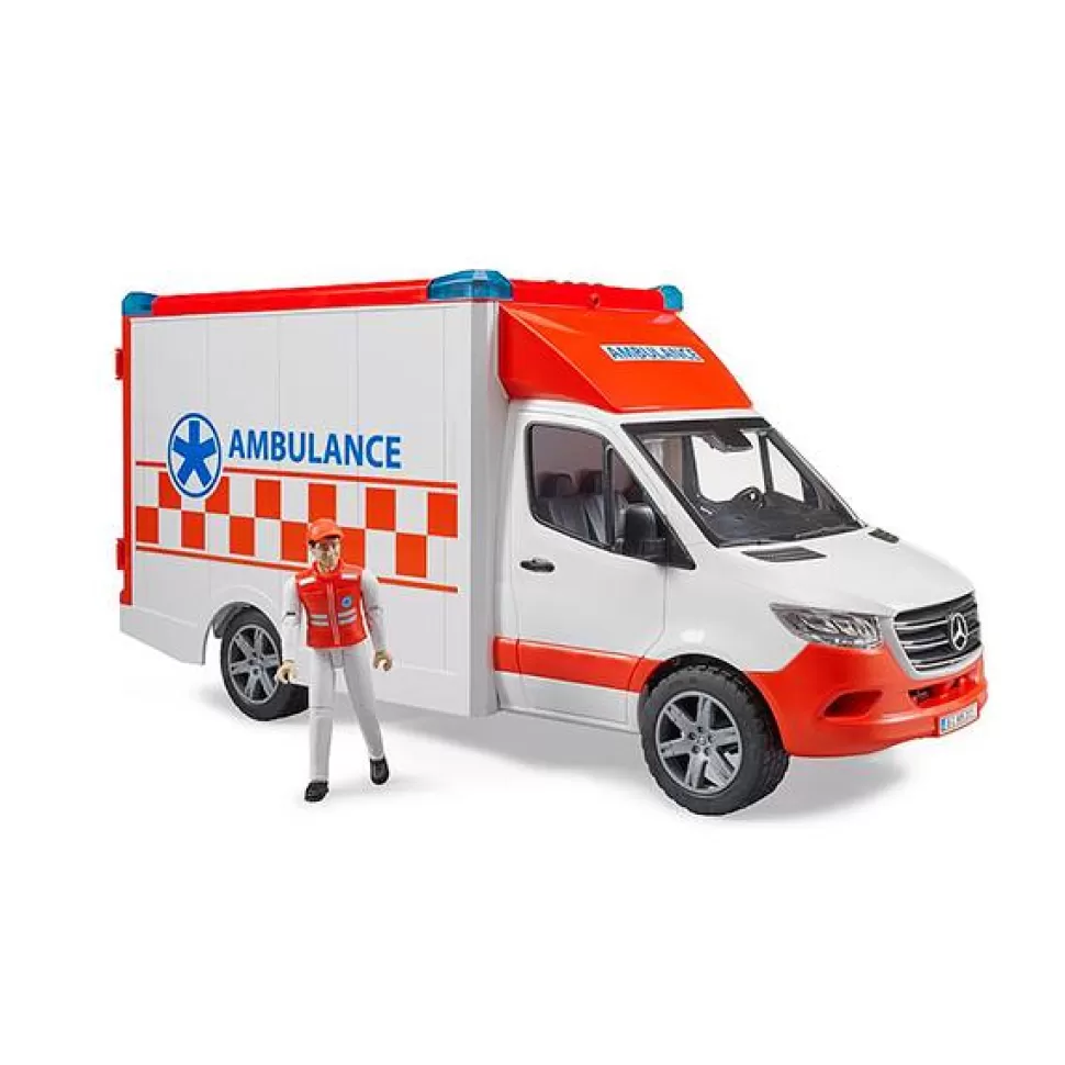 Brinquedos Bruder Bruder 2676 Ambulancia Sprinter Mb Com Driver< Brinquedos De Médicos