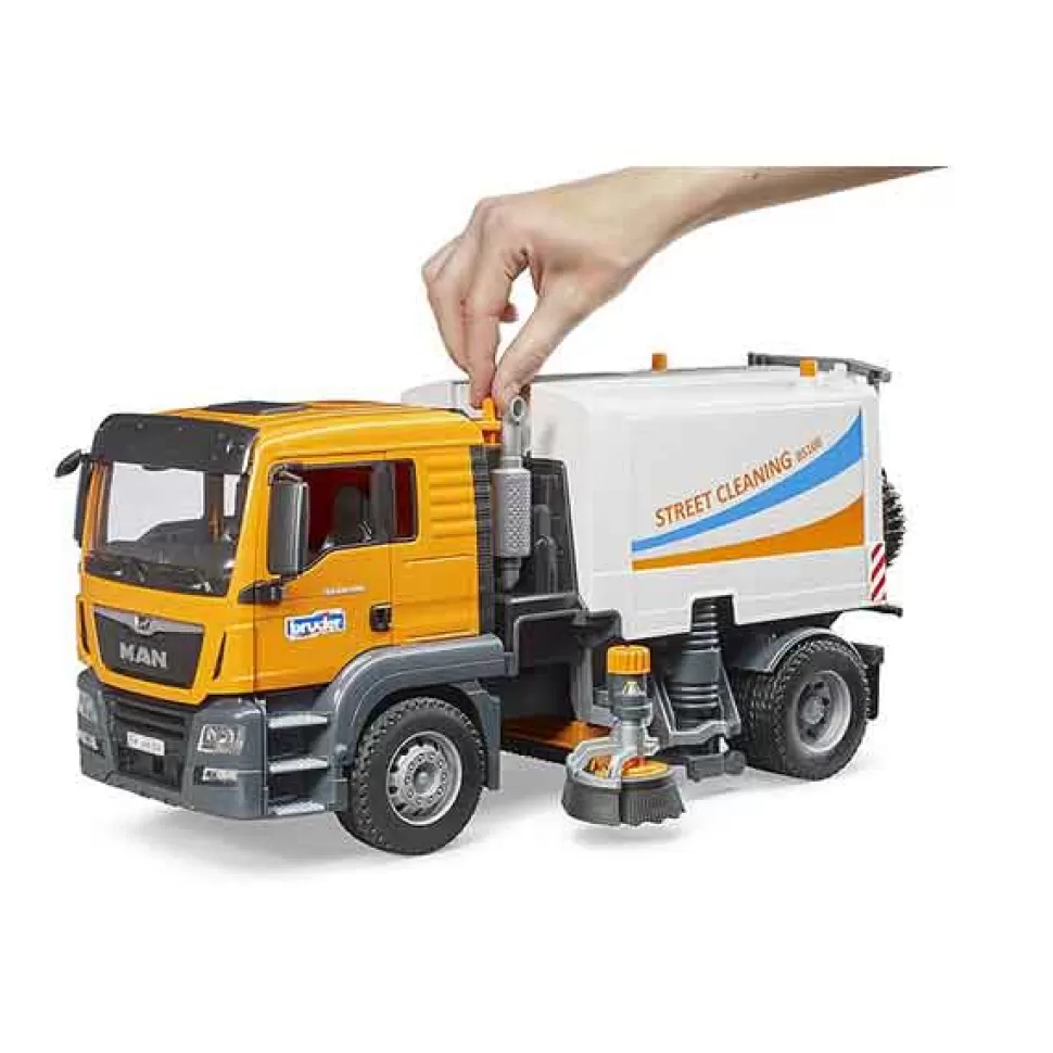 Brinquedos Bruder Bruder 3780 Caminhao Man Tgs Para Limpar As Ruas< Brinquedos De Camiões