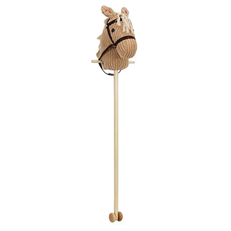 Outlet Brinquedos Famosa Cabeca De Cavalo De Veludo Cotele Com Vara 100Cm