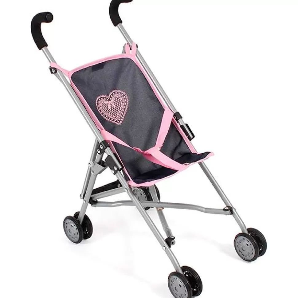Brinquedos Chic Bayer Cadeirinha Bonecas Mini-Buggy Coracao Rosa< Bonecas Carrinhos