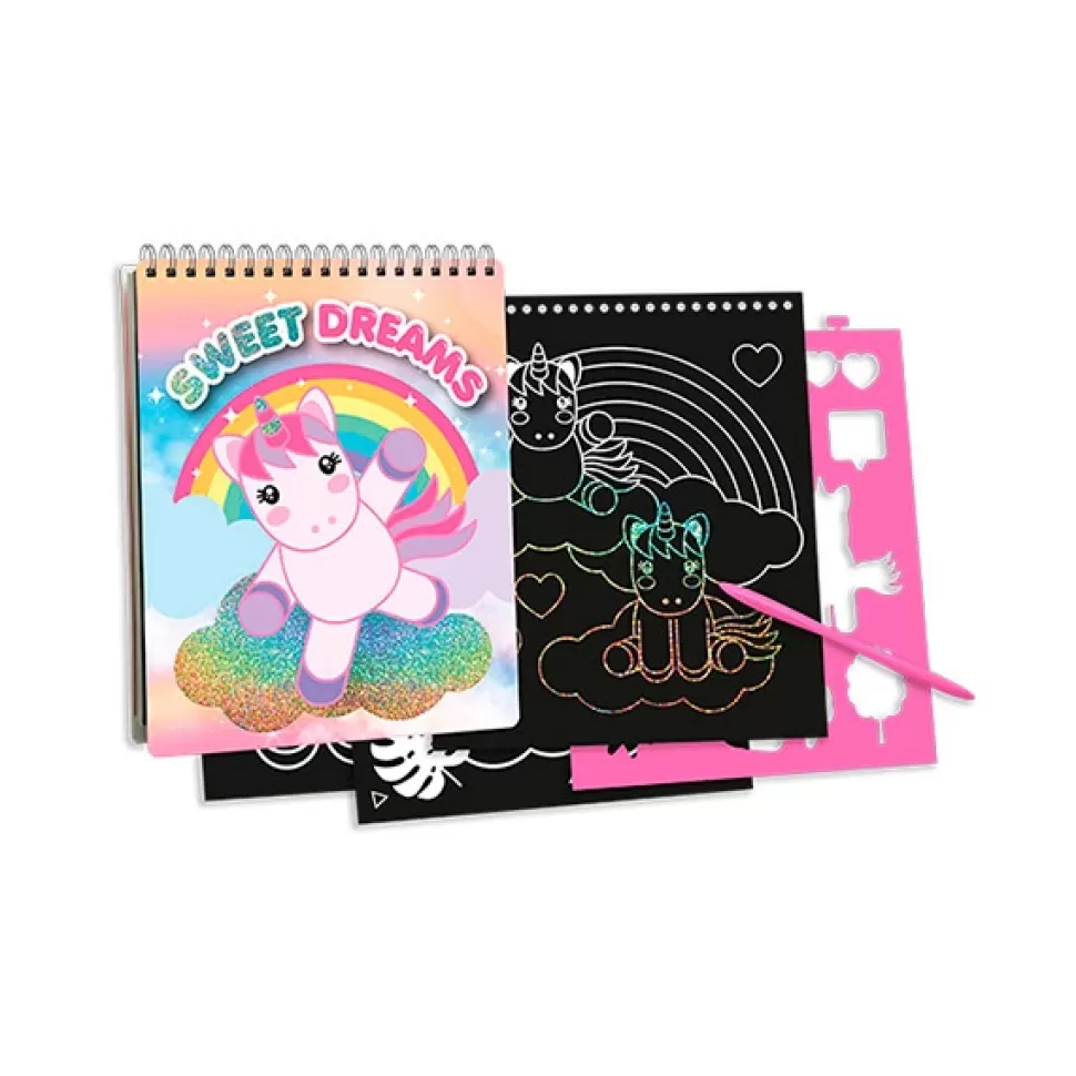 Brinquedos Kids Euroswan Caderno Scratch Unicórnio Sweet Dreams< Brinquedos Unicórnios