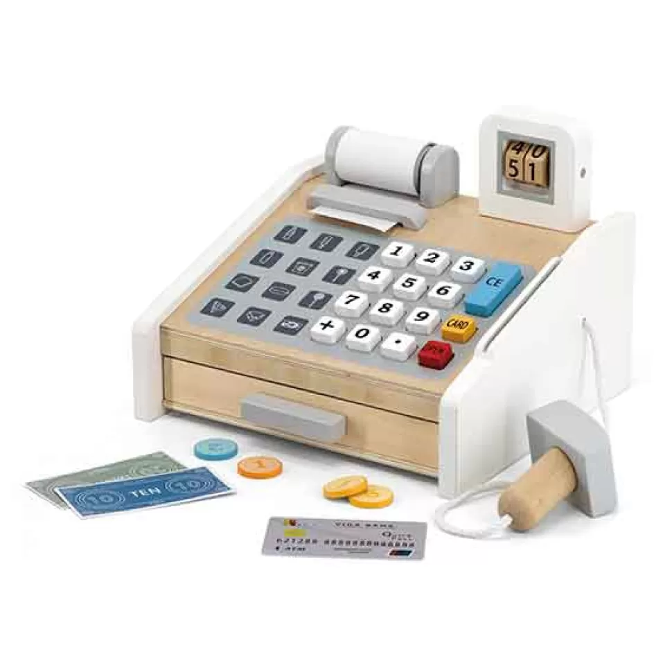 * Caixa Registradora Infantil De Madeira< Brinquedos De Madeira