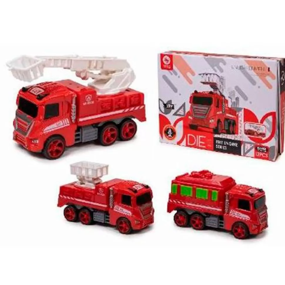 Brinquedos Toinsa Caminhao Bombeiros Metal De Friccao< Brinquedos De Camiões